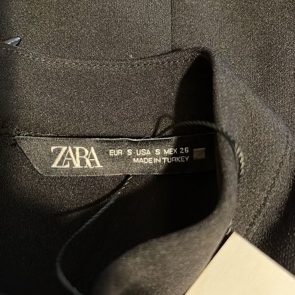 Zara NWT long puffed sleeve mini dress,sz.S - Picture 3 of 5